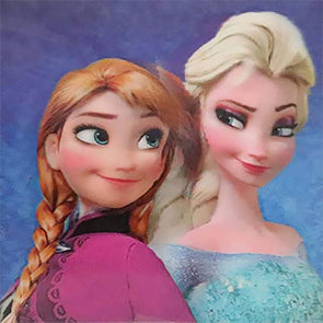 Frozen - Ana and Elsa - 3D Lenticular Poster - 16 x 16 Print - New Poster 3Dstereo 