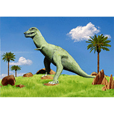 Dinosaur - Flicker Lenticular Postcard Greeting Card - NEW Post Cards 3dstereo 
