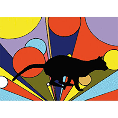 Muybridge - Cat - Motion Postcard - Greeting Card - NEW Post Cards 3dstereo 