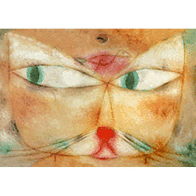 Paul Klee - Cat - Flicker Lenticular Postcard Greeting Card - NEW Post Cards 3dstereo 
