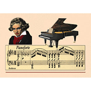 Beethoven - Flicker Lenticular Postcard Greeting Card - NEW Post Cards 3dstereo 
