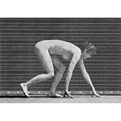 Muybridge - Woman - Motion Postcard - Greeting Card - NEW Post Cards 3dstereo 
