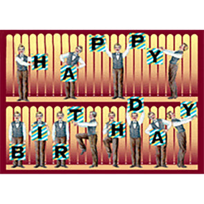 Happy Birthday - Flicker Lenticular Postcard Greeting Card - NEW Post Cards 3dstereo 