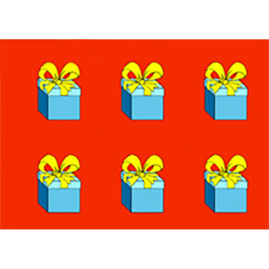 Gift Boxes - Flicker Lenticular Postcard Greeting Card - NEW Post Cards 3dstereo 