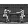 Muybridge - Motion Postcard - Nude Ladies Sitting at Table Greeting Card - NEW Post Cards 3dstereo 