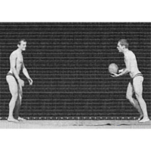 Muybridge - Motion Postcard - Kicking and Catching Ball - NEW Post Cards 3dstereo 