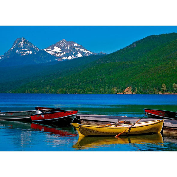 Glacier National Park - McDonal Lake - Dual Image Flicker Lenticular Postcard Greeting Card Postcard 3dstereo 