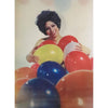 7 ANDREW - Pinup Postcard/Greeting Card (Flicker Lenticular) - 'Balloons' - c.1960s 3dstereo 