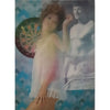 7 ANDREW - Pinup Postcard/Greeting Card (Flicker Lenticular) - 'Darts w/Charles' - c.1960s 3dstereo 