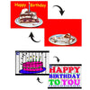 2 Happy Birthday - 3D Action Lenticular Postcard Greeting Cards- NEW Postcard 3dstereo 