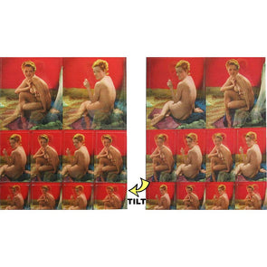 Pin Up Girls 1950s - 10 stickers 3 different sizes - Animated Sticker Postcard Postcard 3dstereo 