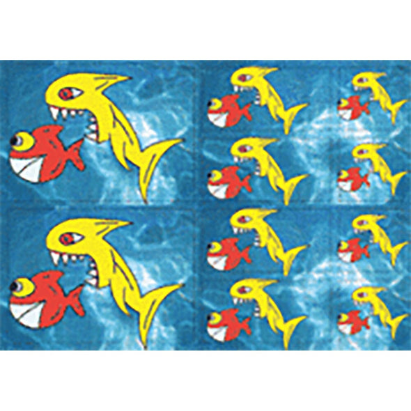 Shark, Hunting Fish - 10 stickers 3 different sizes - Flicker Sticker Postcard Postcard 3dstereo 