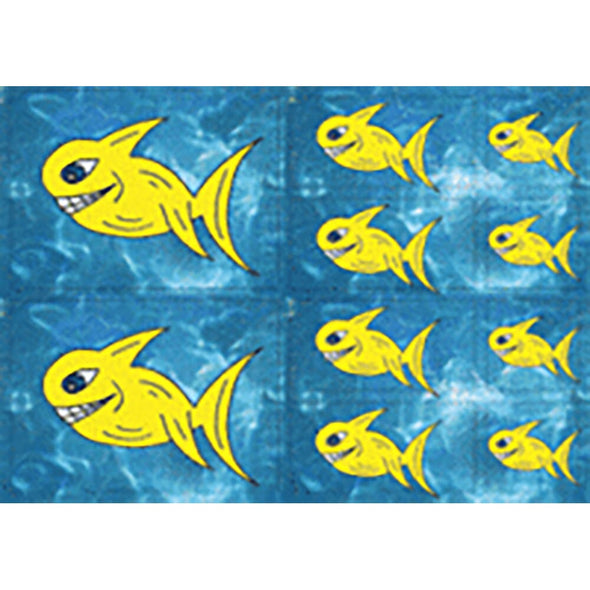 Shark, Hunting Fish - 10 stickers 3 different sizes - Flicker Sticker Postcard Postcard 3dstereo 