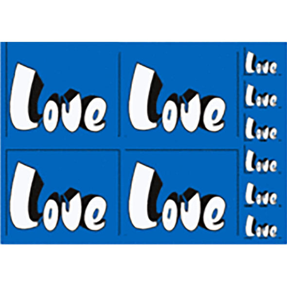 Love - 10 stickers 3 different sizes - Flicker Sticker Postcard Postcard 3dstereo 