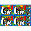 Love - 10 stickers 3 different sizes - Flicker Sticker Postcard Postcard 3dstereo 