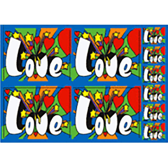 Love - 10 stickers 3 different sizes - Flicker Sticker Postcard Postcard 3dstereo 
