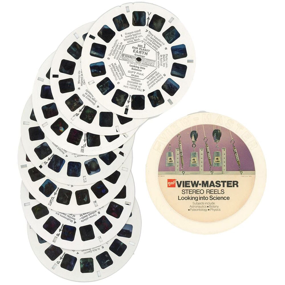 Looking into Science - 7 ViewMaster Vintage 3D Reels Plus Storage Case ...