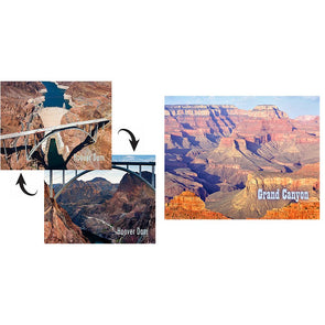 Hoover Dam & Grand Canyon - 2 different 3D Magnets Popular Combo for Savings MAGNET 3Dstereo 