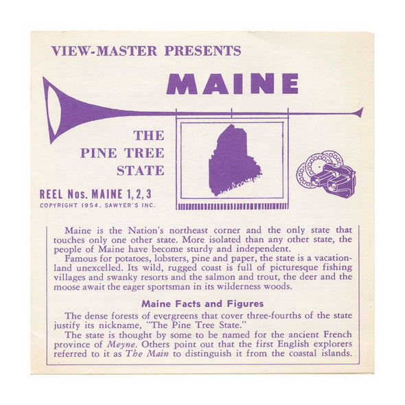 9 ANDREW - Maine - View-Master 3 Reel Economy Packet - vintage - MAINE-1,2,3-S3 Packet 3Dstereo 