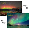 Alien & Aurora Borealis - 2 different 3D Magnets Popular Combo for Savings MAGNET 3Dstereo 