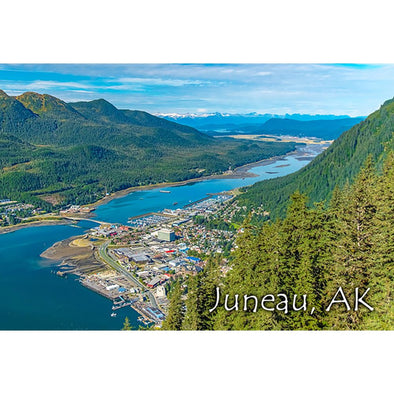 Juneau AK - 2 Image 3D Magnet for Refrigerator, Whiteboard, Locker MAGNET 3dstereo 