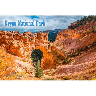 Bryce Natural Bridge Nat Park - 3D Magnet for Refrigerator, Whiteboard, Locker MAGNET 3dstereo 