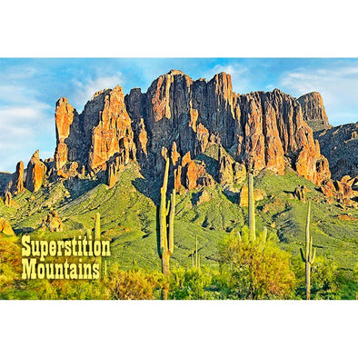 Superstition Mountains - 3D Magnet for Refrigerator, Whiteboard, Locker MAGNET 3dstereo 