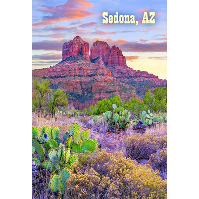 Sedona, Cathedral Rock - 3D Magnet for Refrigerator, Whiteboard, Locker MAGNET 3dstereo 
