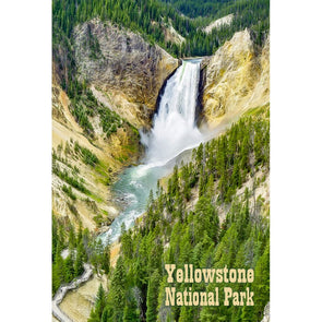 Yellowstone, Lower Fall - 3D Magnet for Refrigerator, Whiteboard, Locker MAGNET 3dstereo 