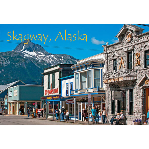 Skagway AK - 2 Image 3D Magnet for Refrigerator, Whiteboard, Locker MAGNET 3dstereo 