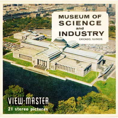 Museum of Science & Industry - Chicago - View-Master 3 Reel Packet - vintage - MKT-A552-S5 MKT 3Dstereo 