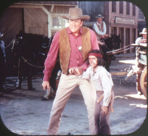 Gunsmoke - View-Master 3 Reel Packet - 1960s - Vintage - MKT-B589-G3A MKT 3Dstereo 