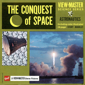 Conquest of Space - Astronautics - View-Master 3 Reel Packet - vintage - MKT-BB451-G5A MKT 3dstereo 