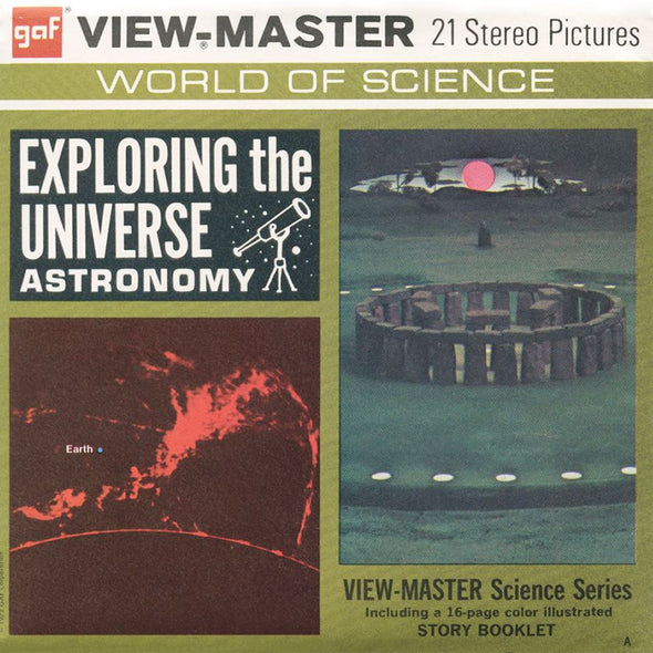 Exploring the Universe - Astronomy - View-Master 3 Reel Packet - vintage - MKT-B687-G3 Packet 3dstereo 