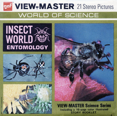 Insect World Entomology - View-Master 3 Reel Packet - Vintage - MKT-B688-G3 MKT 3Dstereo 