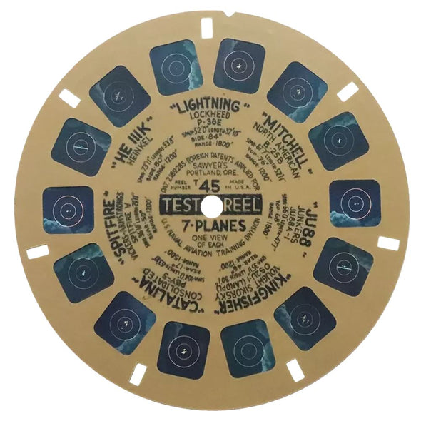 5 ANDREW - T45 - Military Test Reel - 7 Planes - U.S. - Naval Aviation Reel - vintage Reels 3Dstereo.com 