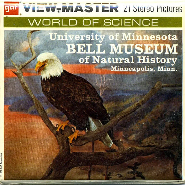 University Of Minnesota Bell Museum of Natural History - View-Master 3 Reel Packet - 1970s views (PKT-A513-G3A) Packet 3dstereo 