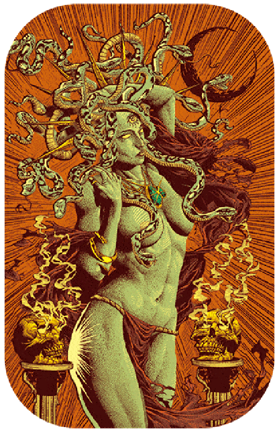 Medusa Gorgona - 3D & Flicker Lenticular Poster - 12x16 - NEW Poster 3dstereo 