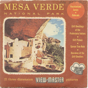 9 ANDREW - Mesa Verde - View-Master 3 Reel Economy Packet - vintage - 226,227,9055-S3 Packet 3Dstereo 