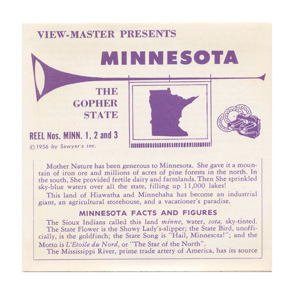 11 ANDREW - Minnesota - View-Master 3 Reel Economy Packet - vintage - MINN-1,2,3-S3 Packet 3Dstereo 