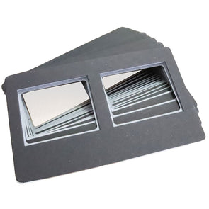 Medium Format Cardboard Fold-Over Slide Mounts - Landscape 6x4.5cm - Pack of 15 3Dstereo.com 