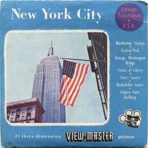 5 ANDREW - New York City - View-Master 3 Reel Packet - vintage - 156, 157, 158- BS3 Packet 3dstereo 