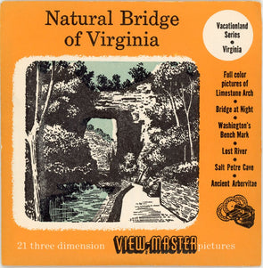 Natural Bridge of Virginia - View-Master 3 Reel Packet - vintage - 79-A,B,C-S3Dx Packet 3dstereo 
