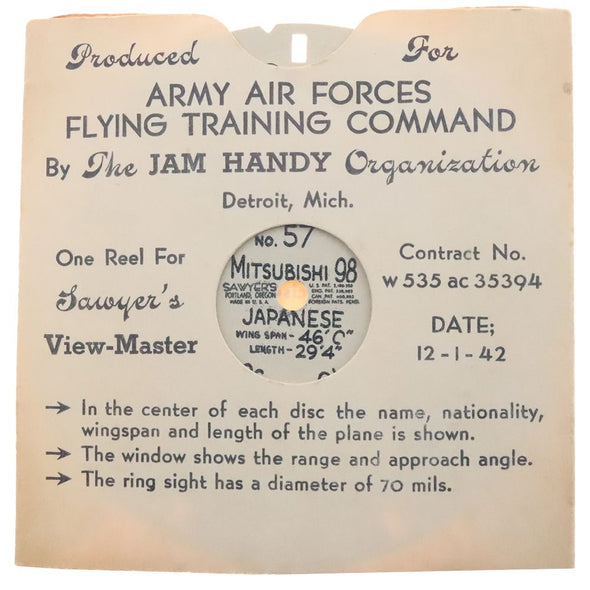 8 ANDREW - No.57 - Mitsubishi 98 - Army Air Forces Flying Training Command Reel - vintage Reels 3Dstereo.com 