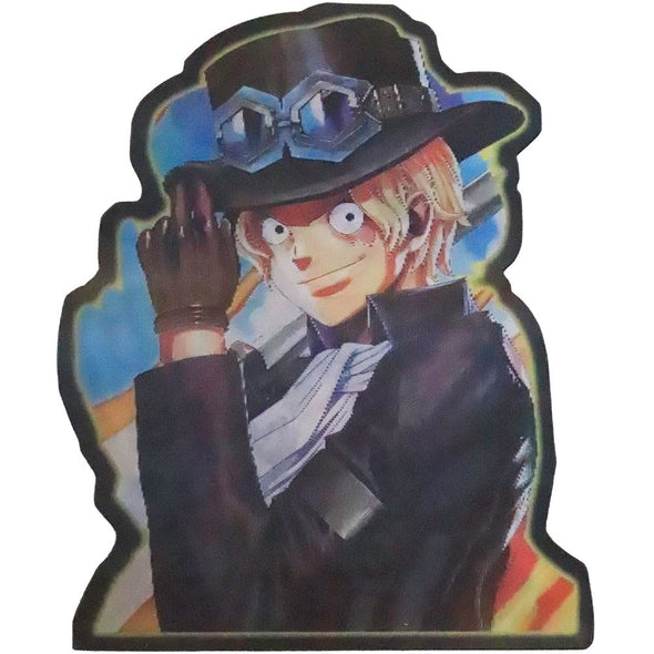 One Piece - Anime - 3 image Flicker Lenticular Decal Sticker - 5x3.5 Postcard 3dstereo 