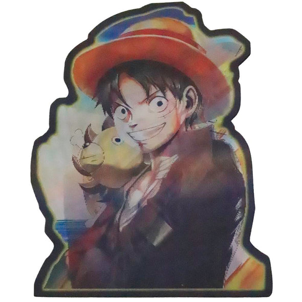 One Piece - Anime - 3 image Flicker Lenticular Decal Sticker - 5x3.5 Postcard 3dstereo 