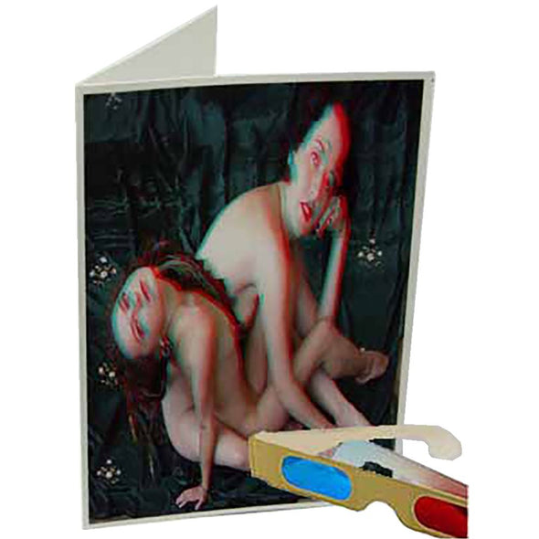 Entwined - Phantogram Greeting Card - with 3D Glasses - Nude Image Pops Up from the Card - Unique 3D - NEW Phantogram 3Dstereo 