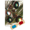 Ornaments & Greenery - Phantogram Greeting Card - with 3D Glasses - Image Pops Up from the Card - Unique 3D - NEW collections 3dstereo 