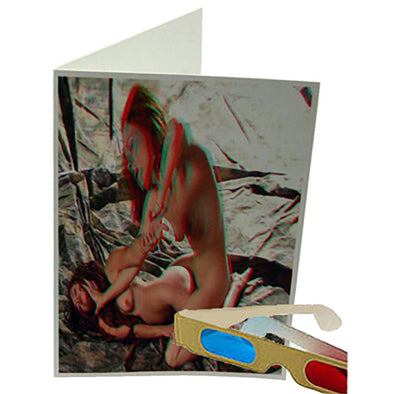 Say Uncle - Phantogram Greeting Card - with 3D Glasses - Nude Image Pops Up from the Card - Unique 3D - NEW PHT 3Dstereo 