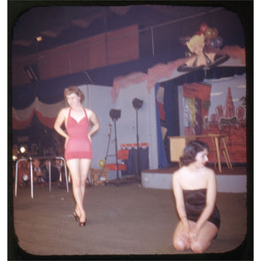 5 ANDREW - 3D Stereo Realist Pin-Up Slide - Original Image "Bathing Beauty Show" - vintage 3dstereo 